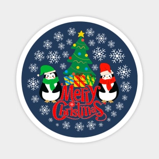 Christmas Penguines Magnet